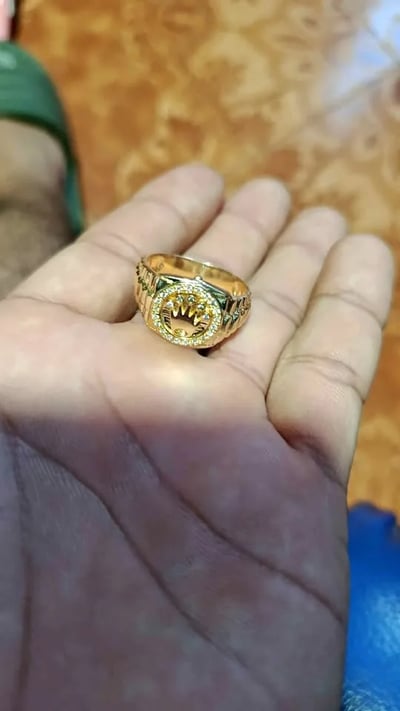 anillo de oro · Pieza de colección · Siglo XIX